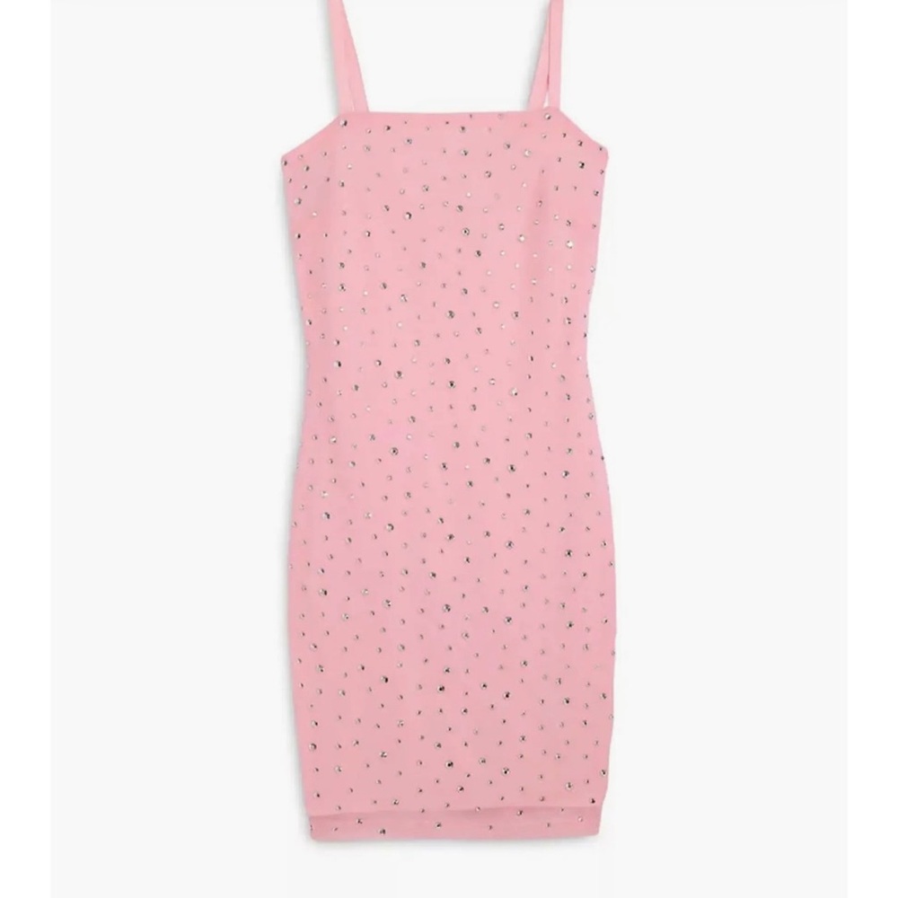 Theme Brooke Rhinestone Mesh Dress - Picture 2 of 2